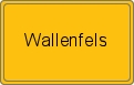 Ortsschild von Wallenfels