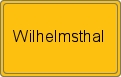 Ortsschild von Wilhelmsthal