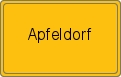 Ortsschild von Apfeldorf