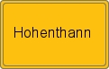 Ortsschild von Hohenthann