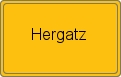Ortsschild von Hergatz