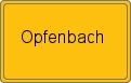 Ortsschild von Opfenbach