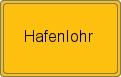 Ortsschild von Hafenlohr