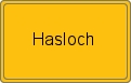 Ortsschild von Hasloch