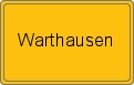 Ortsschild von Warthausen