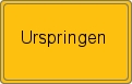 Ortsschild von Urspringen