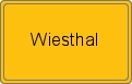 Ortsschild von Wiesthal