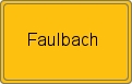 Ortsschild von Faulbach