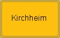 Ortsschild von Kirchheim