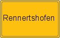 Ortsschild von Rennertshofen