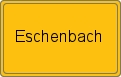 Ortsschild von Eschenbach