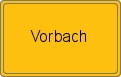 Ortsschild von Vorbach