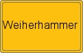 Ortsschild von Weiherhammer