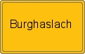 Ortsschild von Burghaslach