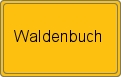 Ortsschild von Waldenbuch