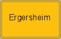 Ortsschild von Ergersheim