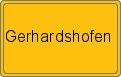 Ortsschild von Gerhardshofen