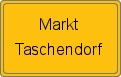 Ortsschild von Markt Taschendorf