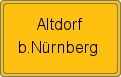 Ortsschild von Altdorf b.Nürnberg
