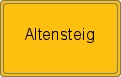 Ortsschild von Altensteig