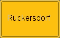 Ortsschild von Rückersdorf