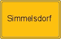 Ortsschild von Simmelsdorf