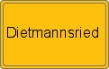 Ortsschild von Dietmannsried