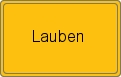 Ortsschild von Lauben