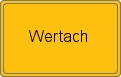 Ortsschild von Wertach
