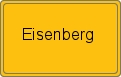 Ortsschild von Eisenberg