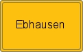 Ortsschild von Ebhausen