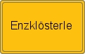 Ortsschild von Enzklösterle