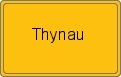 Ortsschild von Thynau