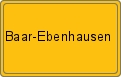 Ortsschild von Baar-Ebenhausen