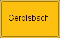 Ortsschild von Gerolsbach