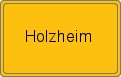 Ortsschild von Holzheim