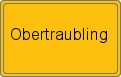 Ortsschild von Obertraubling