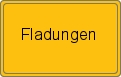 Ortsschild von Fladungen