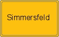 Ortsschild von Simmersfeld