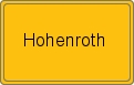 Ortsschild von Hohenroth