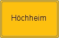 Ortsschild von Höchheim