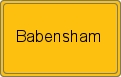 Ortsschild von Babensham