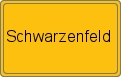 Ortsschild von Schwarzenfeld