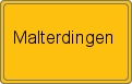 Ortsschild von Malterdingen