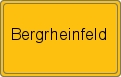 Ortsschild von Bergrheinfeld