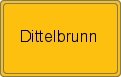 Ortsschild von Dittelbrunn