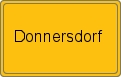 Ortsschild von Donnersdorf