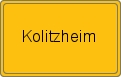 Ortsschild von Kolitzheim