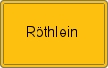 Ortsschild von Röthlein