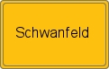 Ortsschild von Schwanfeld